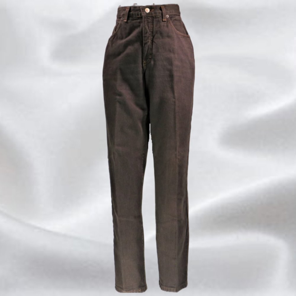 LONDONJEAN Brown Relax Low to Mid Rise Fit in Size 8